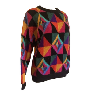 ALPACA IMPORTS hand knitted art to wear sweater. S/ M / L?